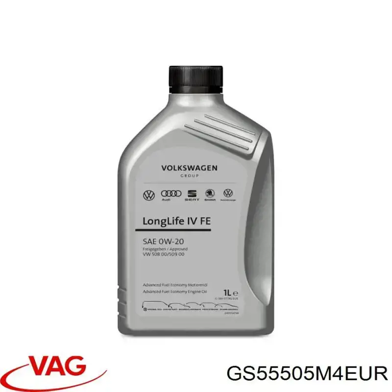 Olej do silnika VAG GS55505M4EUR cena, od 57,69 USD