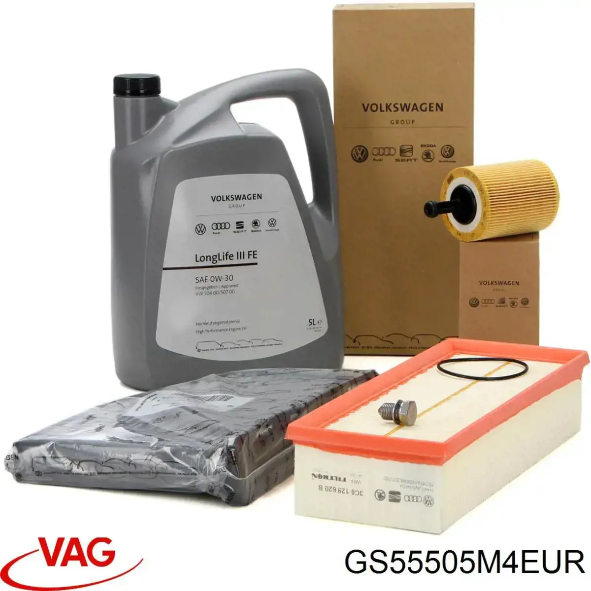 Olej do silnika VAG GS55505M4EUR cena, od 73,23 USD