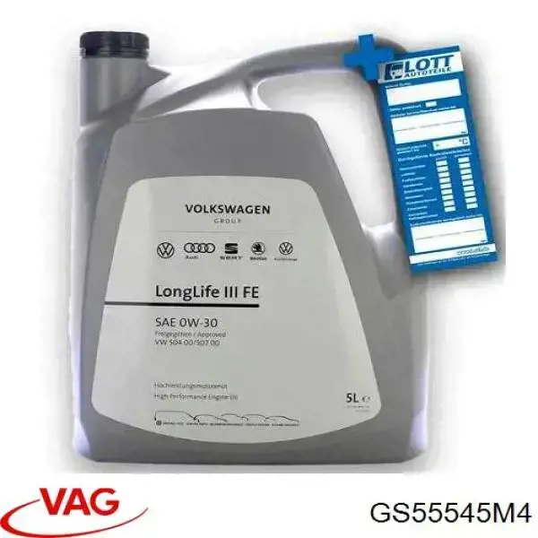 Olej do silnika VAG GS55545M4 cena, od 98,19 USD