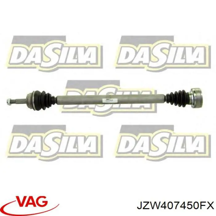 JZW407450FX VAG Półoś napędowa przednia prawa
