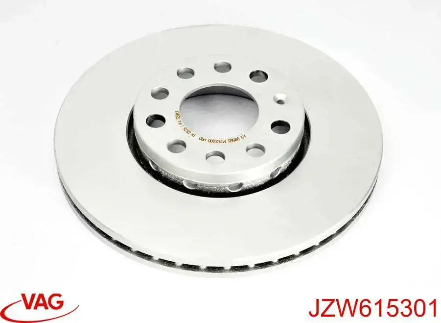 Do koszyka JZW615301 VAG Tarcza hamulcowa przednia