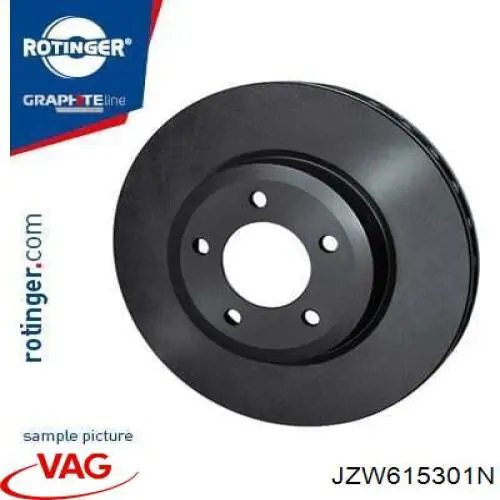 Tarcza hamulcowa przednia VAG JZW615301N cena, od 94,01 USD