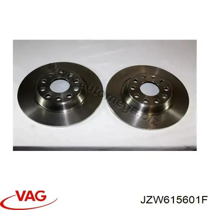 Do koszyka JZW615601F VAG Tarcza hamulcowa tylna
