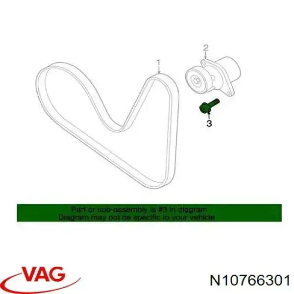 Śruba głowicy cylindrów VAG N10766301 cena, od 5,24 USD