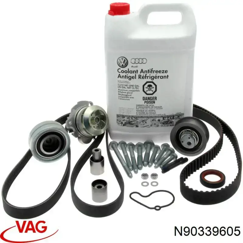 Śruba koła pasowego wału korbowego VAG N90339605 cena, od 4,74 USD