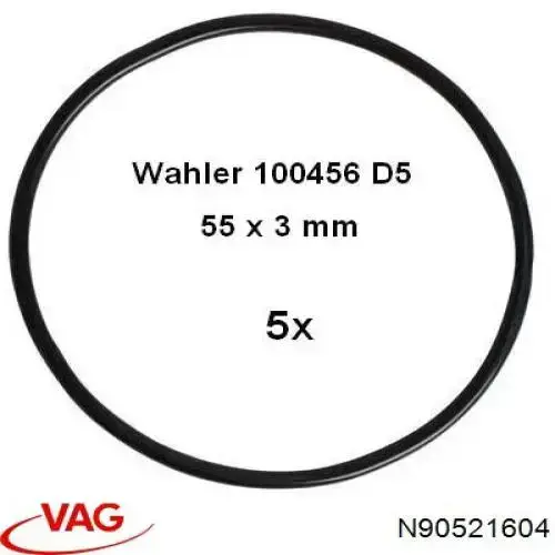 Pierścień uszczelniający, uniwersalny VAG N90521604 cena, od 5,07 USD