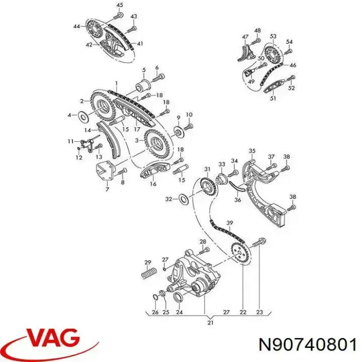 N90740801 VAG Pierścień zabezpieczający rurkę chłodzącą automatycznej skrzyni biegów