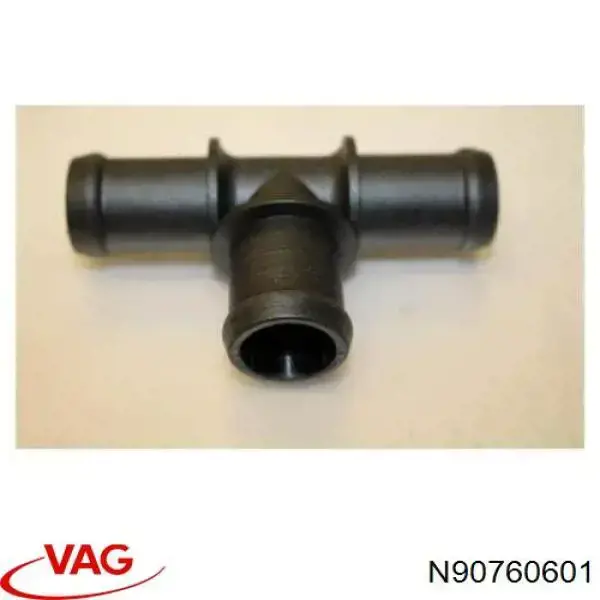 Kołnierz układu chłodzenia (trójnik) N90760601 VAG