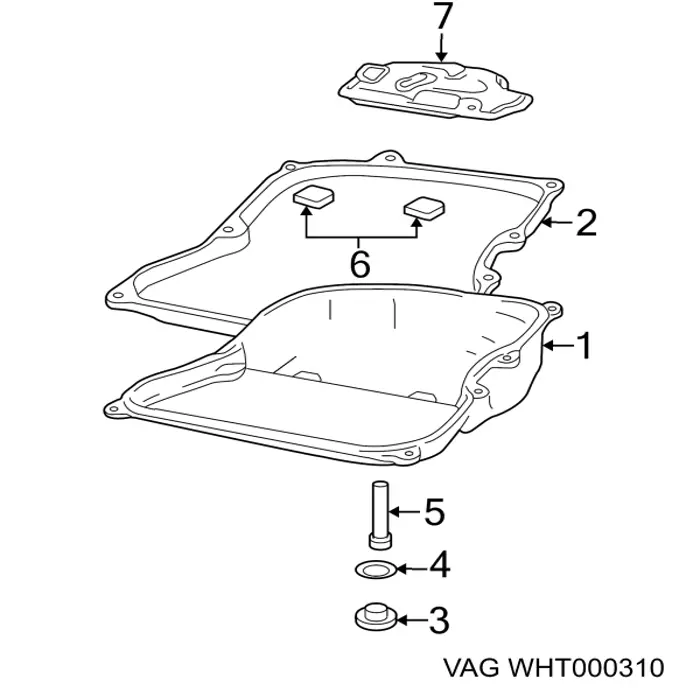 Korek miski automatycznej skrzyni biegów VAG WHT000310 cena, od 4,96 USD