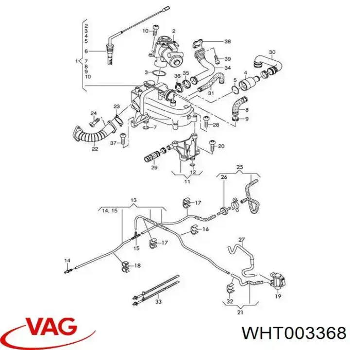 WHT003368 VAG uszczelka termostatu