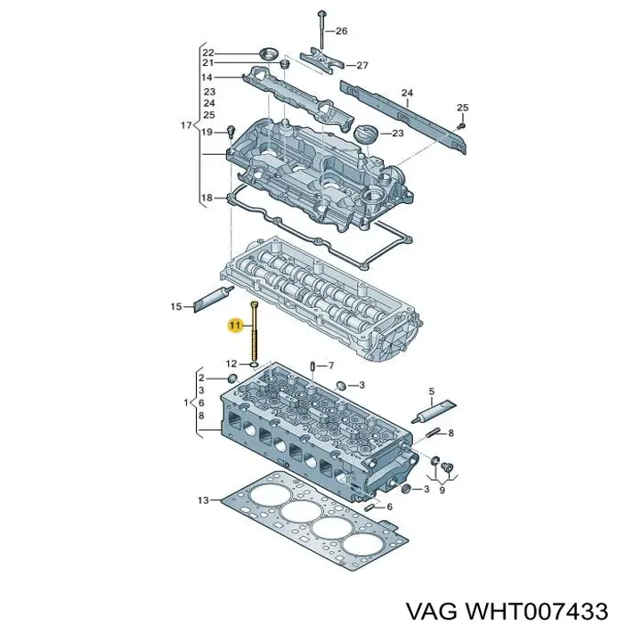 Śruba głowicy cylindrów Audi A6 (4A2, C8)