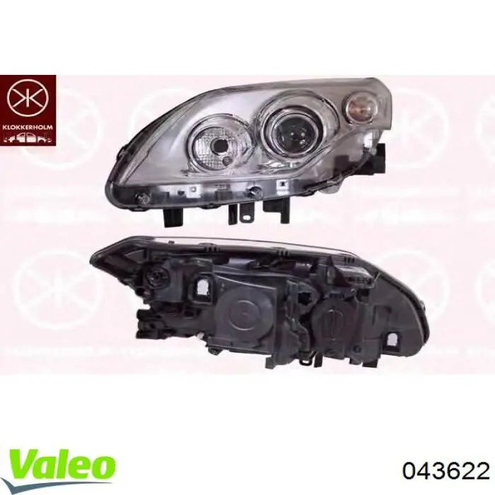 Do koszyka 260100040R Renault (RVI) Reflektor prawy
