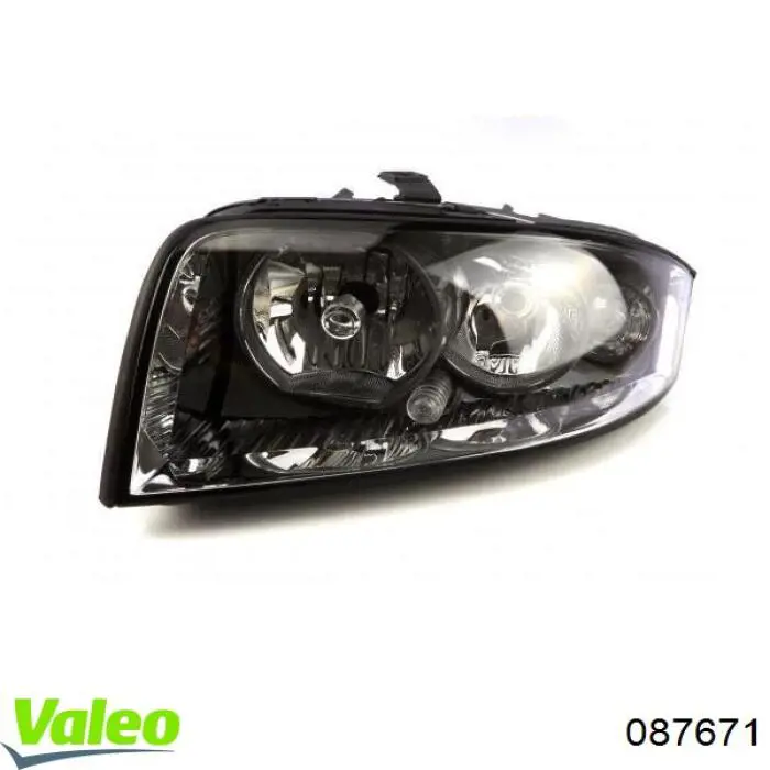 Do koszyka 087671 VALEO Reflektor lewy