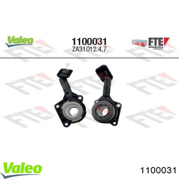 Do koszyka 1100031 VALEO Cylinder roboczy sprzęgła (wysprzęglik) w komplecie z łożyskiem wyciskowym