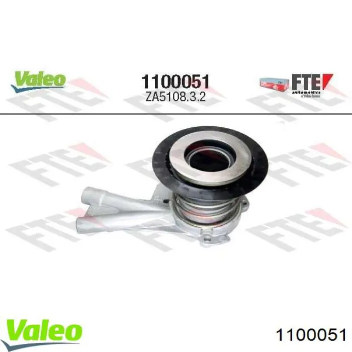 1100051 VALEO Cylinder roboczy sprzęgła (wysprzęglik) w komplecie z łożyskiem wyciskowym
