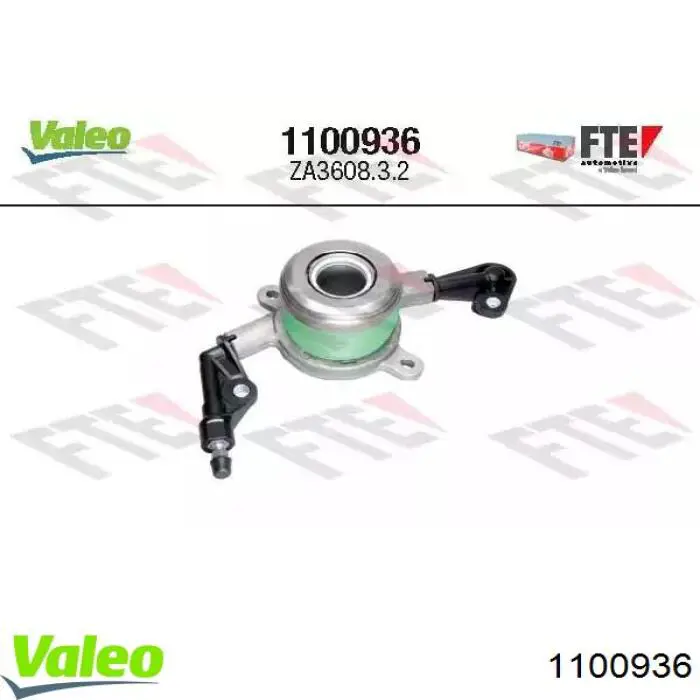 Do koszyka 1100936 VALEO Cylinder roboczy sprzęgła (wysprzęglik) w komplecie z łożyskiem wyciskowym