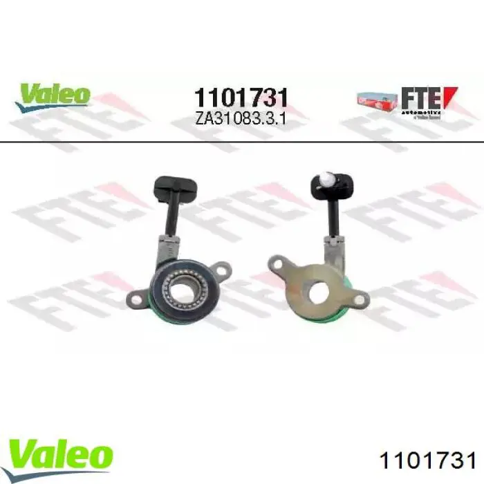 1101731 VALEO Cylinder roboczy sprzęgła (wysprzęglik) w komplecie z łożyskiem wyciskowym