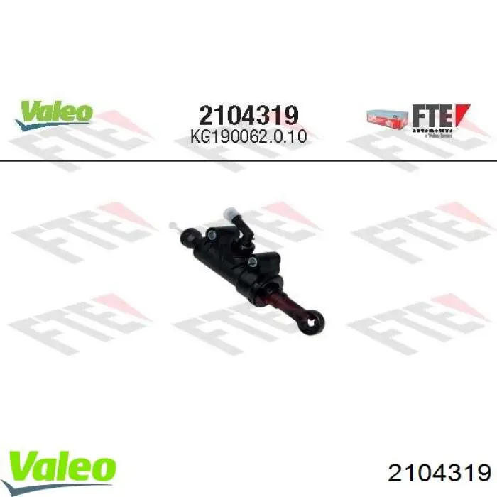 Cylinder sprzęgła główny VALEO 2104319 cena, od 44,97 USD