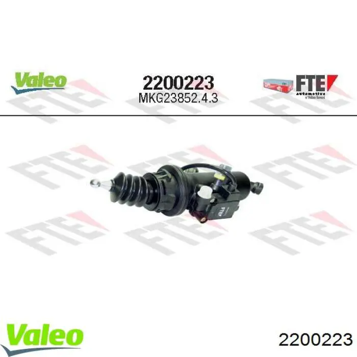 Cylinder sprzęgła główny VALEO 2200223 cena, od 181,67 USD