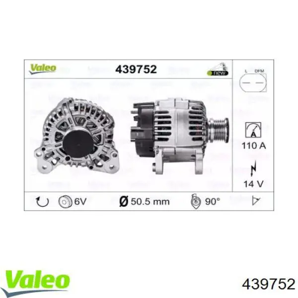 439752 VALEO alternator