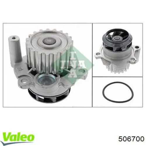 Do koszyka 506700 VALEO Pompa chłodząca wodna
