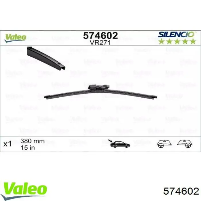 68448 Metalcaucho Pióro wycieraczki szyby tylnej