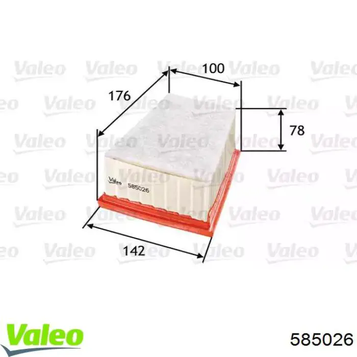 585026 VALEO Filtr powietrza