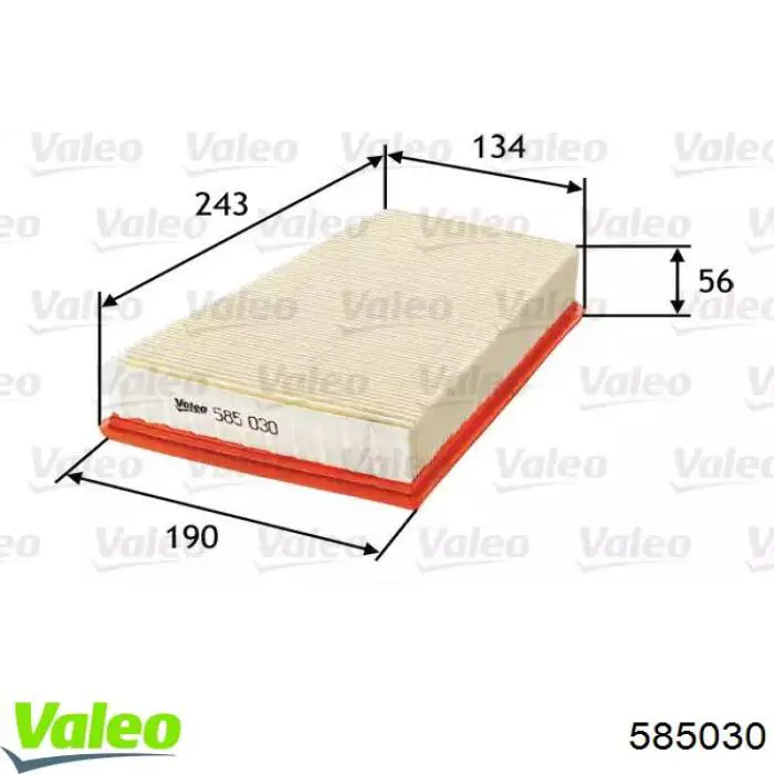 585030 VALEO Filtr powietrza