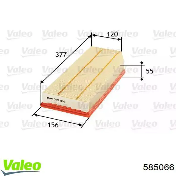 585066 VALEO Filtr powietrza