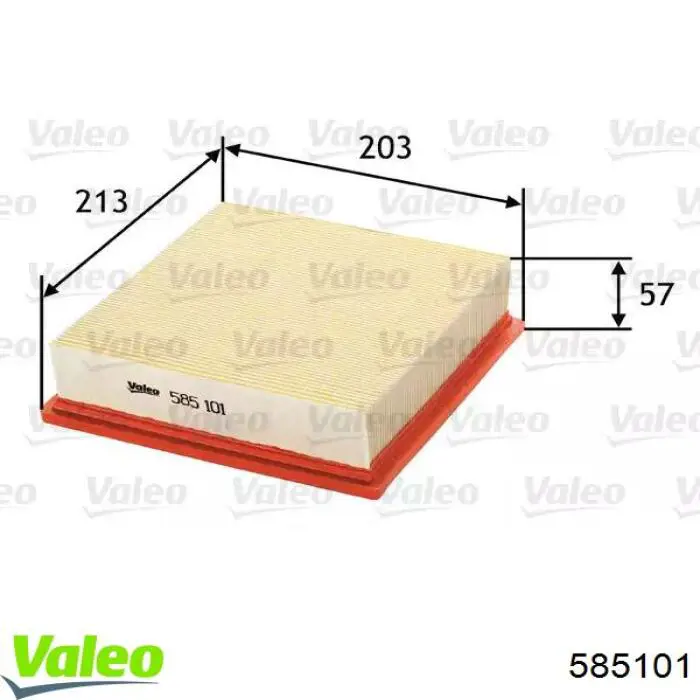 585101 VALEO Filtr powietrza