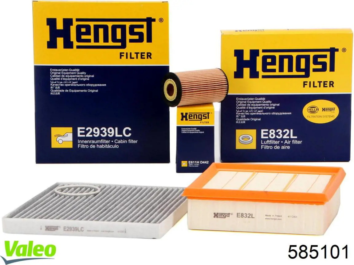 Filtr powietrza 585101 VALEO