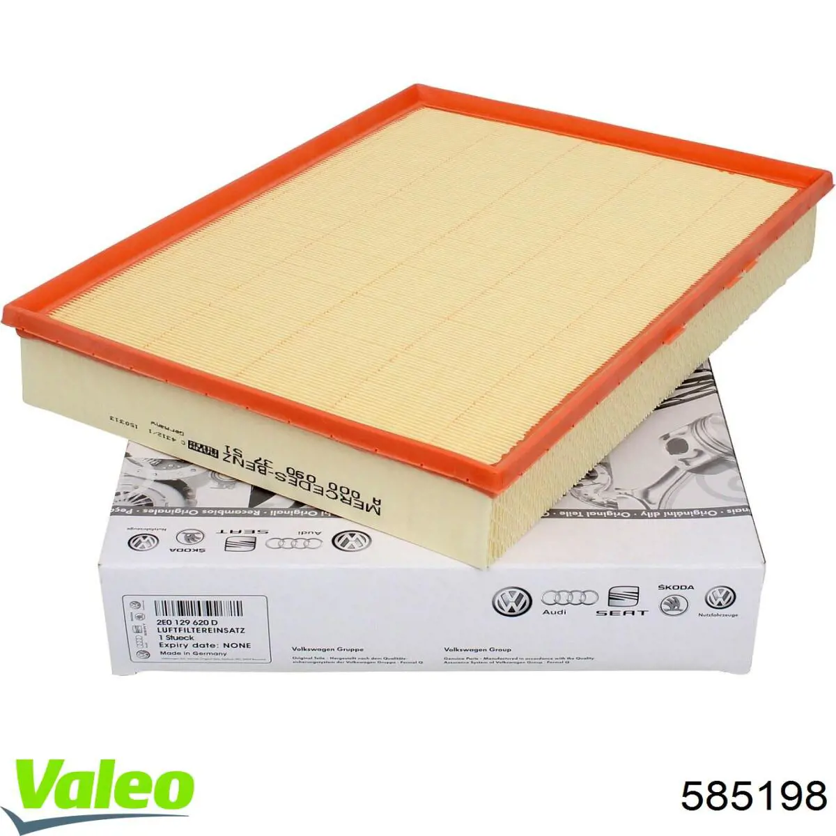 Do koszyka 585198 VALEO Filtr powietrza