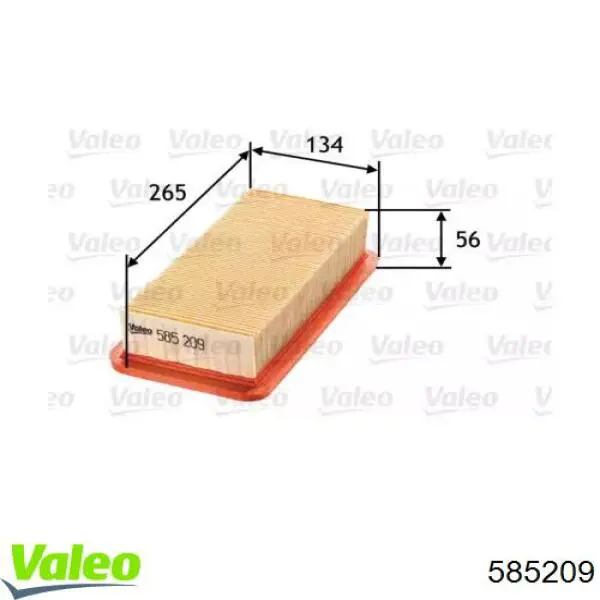 Filtr powietrza VALEO 585209