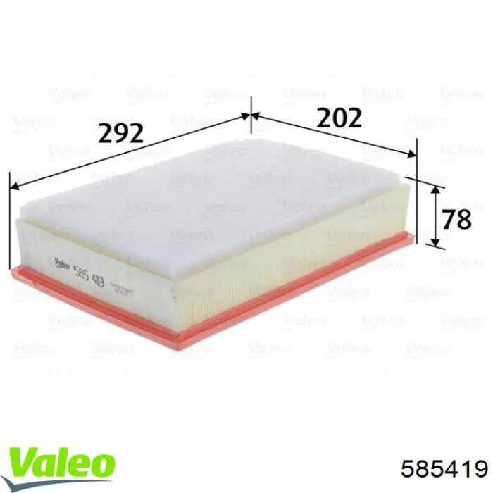 585419 VALEO filtr powietrza