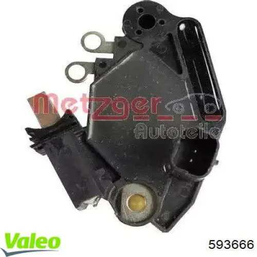 Do koszyka 593666 VALEO Regulator alternatora (przekaźnik ładowania)