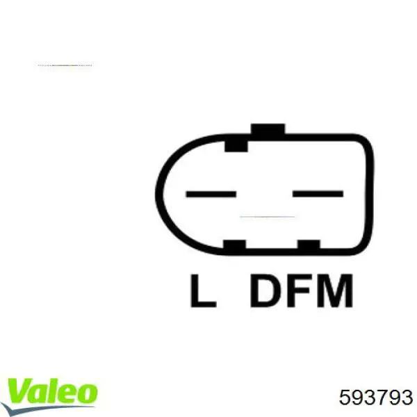 Regulator alternatora (przekaźnik ładowania) 593793 VALEO