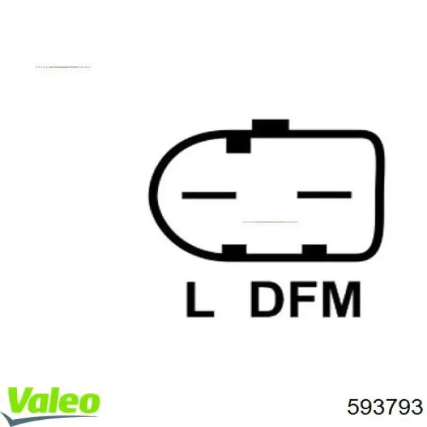 Regulator alternatora (przekaźnik ładowania) VALEO 593793