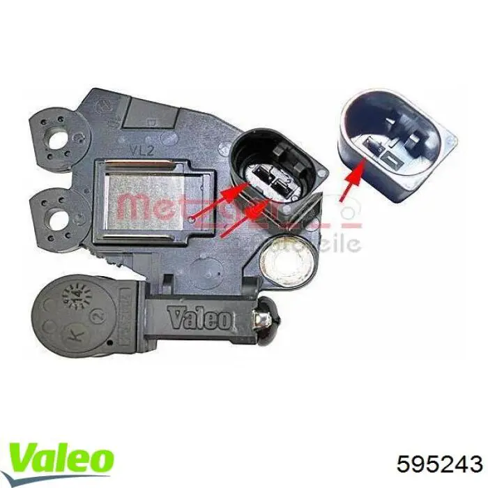 Regulator alternatora (przekaźnik ładowania) VALEO 595243