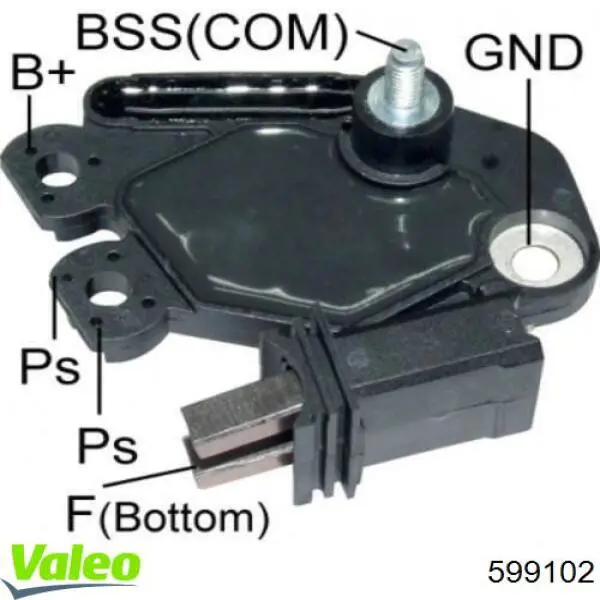 Regulator alternatora (przekaźnik ładowania) 599102 VALEO