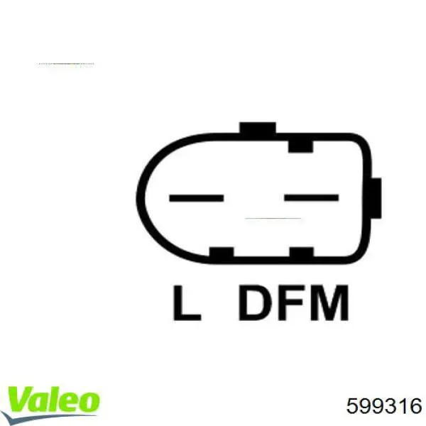 Do koszyka 599316 VALEO Regulator alternatora (przekaźnik ładowania)