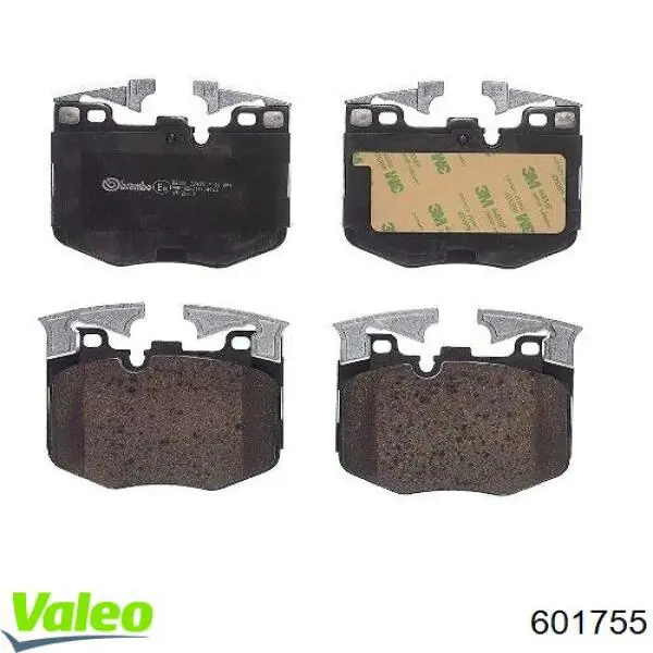 Klocki hamulcowe przednie tarczowe VALEO 601755 cena, od 56,23 USD
