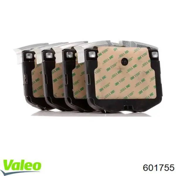 Do koszyka 601755 VALEO Klocki hamulcowe przednie tarczowe