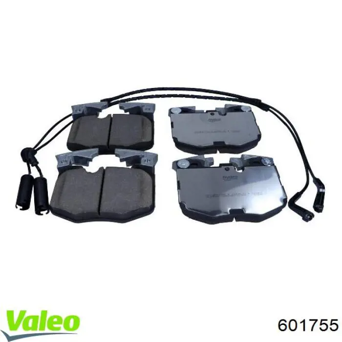Klocki hamulcowe przednie tarczowe VALEO 601755 cena, od 56,23 USD