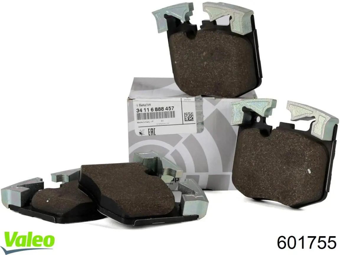 Klocki hamulcowe przednie tarczowe 601755 VALEO