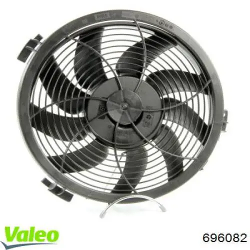 Do koszyka 696082 VALEO Wentylator elektryczny układu chłodzenia, kompletny (silnik+wirnik) prawy