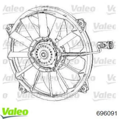 Wentylator elektryczny układu chłodzenia kompletny (silnik+wirnik) VALEO 696091 cena, od 82,90 USD