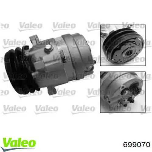 Sprężarka klimatyzacji VALEO 699070 cena, od 112,37 USD
