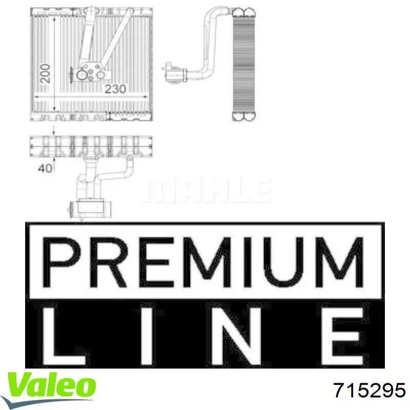 715295 VALEO Parownik klimatyzacji