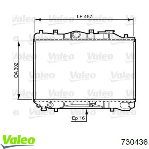 730436 VALEO Chłodnica silnika