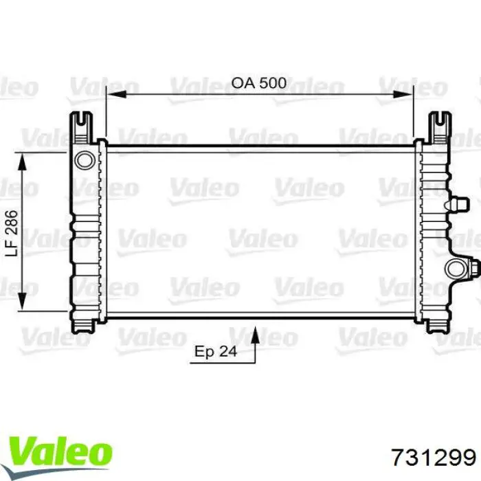 731299 VALEO Chłodnica silnika